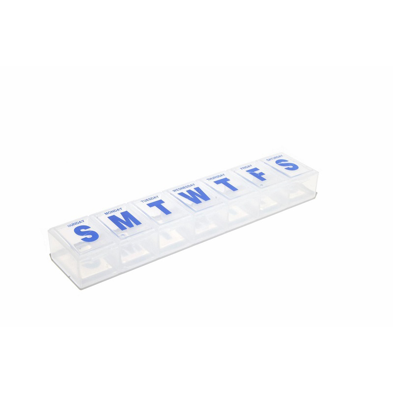 Clear Transparent Weekly Pill Box