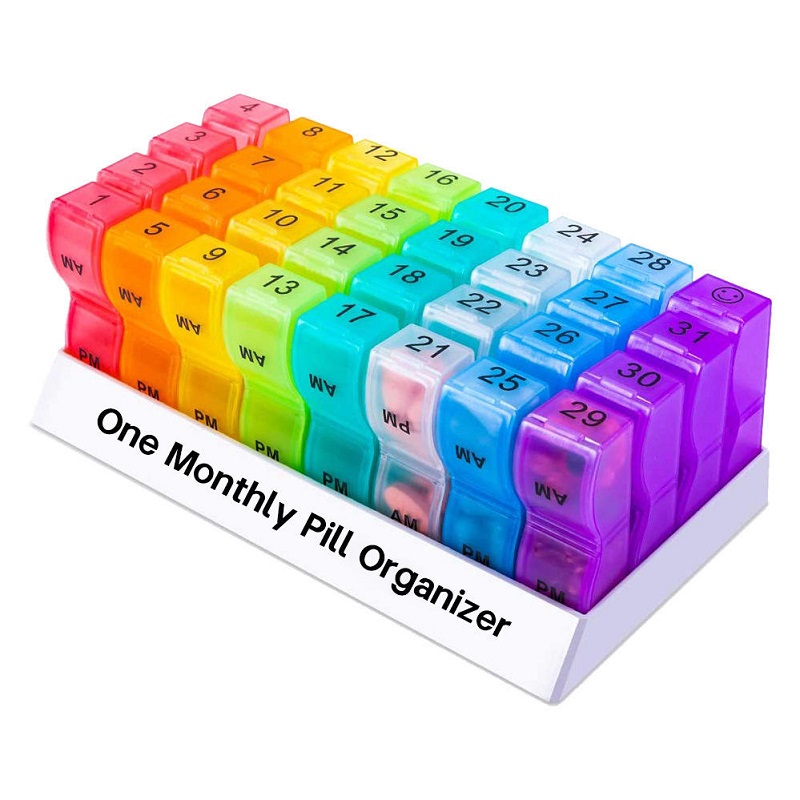 AM PM Monthly Pill Organizer