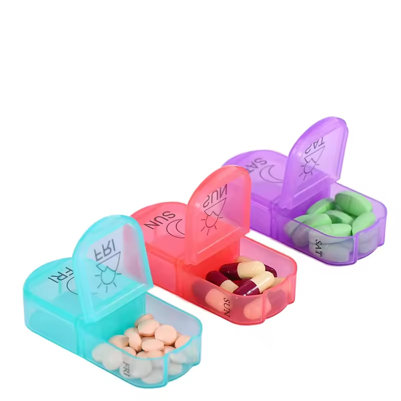 AM-PM Pill Organizer with Removable Pods
