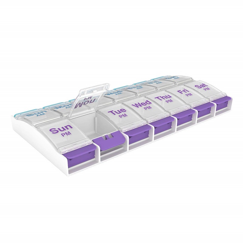 Transparent AM PM Pill Box