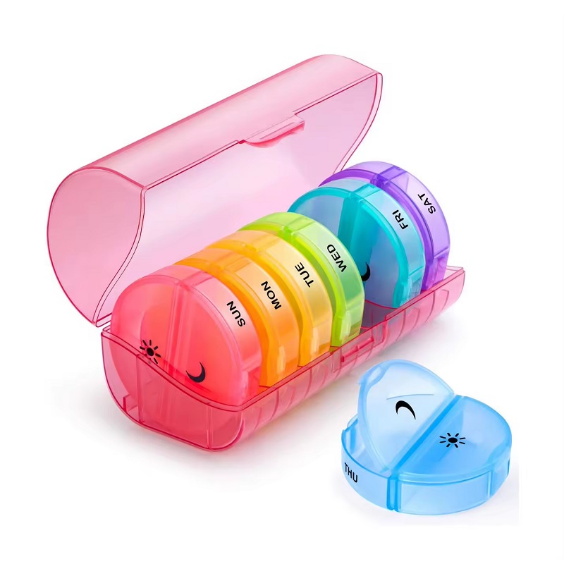 AM-PM Pill Organizer with Removable Pods