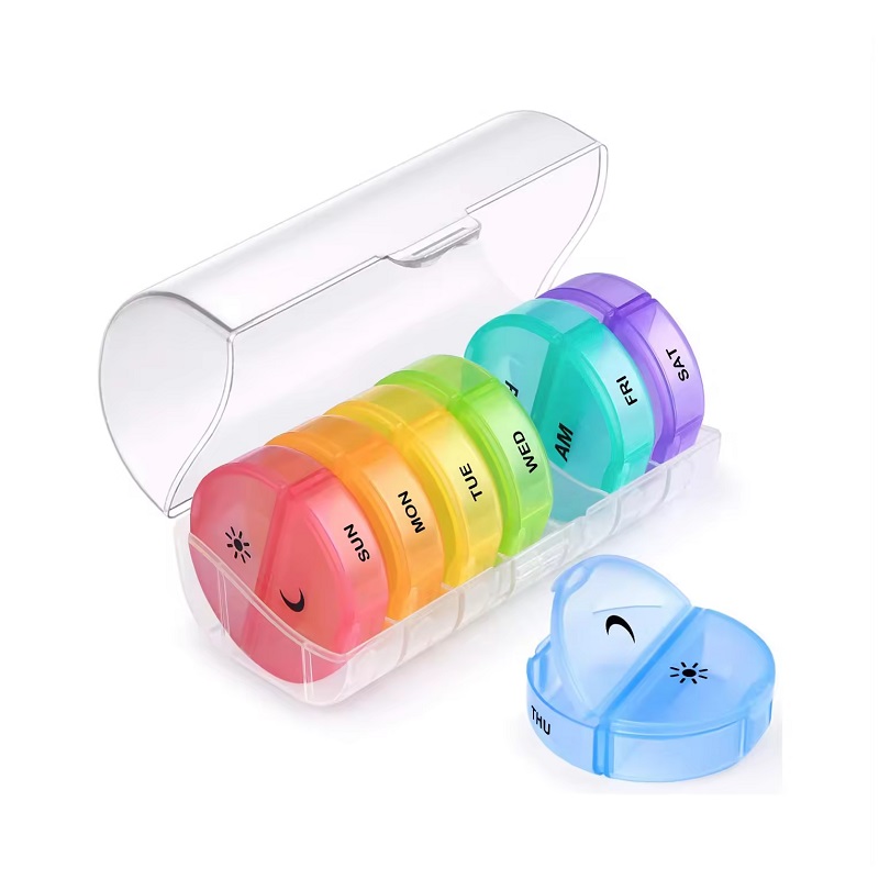 AM-PM Pill Organizer with Removable Pods