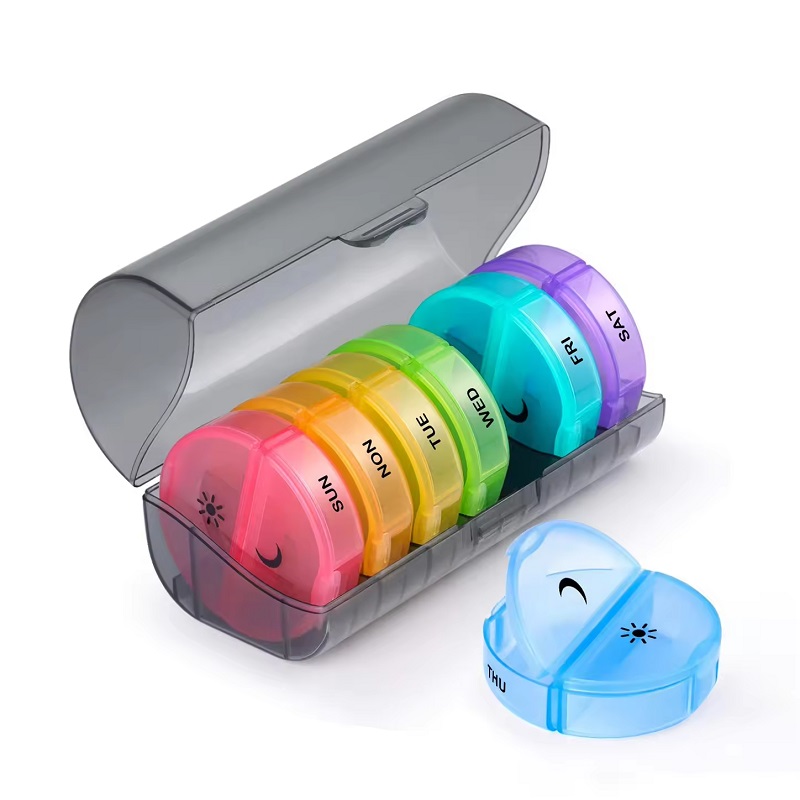 AM-PM Pill Organizer with Removable Pods