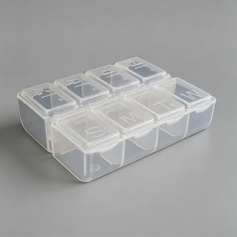 Clear Transparent Weekly Pill Box