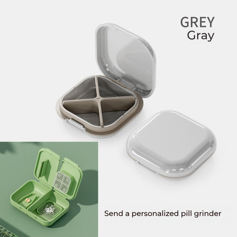 Compact Hard-Case Travel Pill Organizer