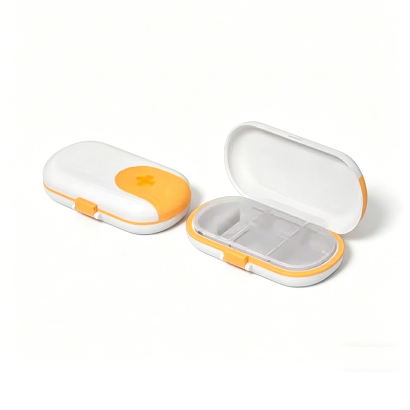 Pill Organizer with Built-In Pill Cutter