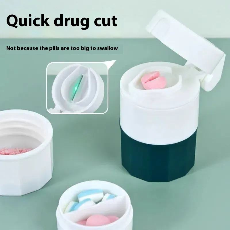 Pill Splitter with Storage / Dispenser