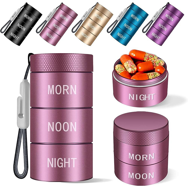 Multi-Dose Aluminum Pill Organizer