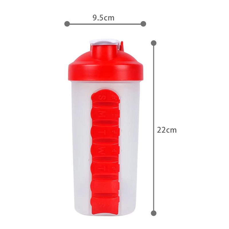 Sports / Outdoor Water Bottle with Pill Box