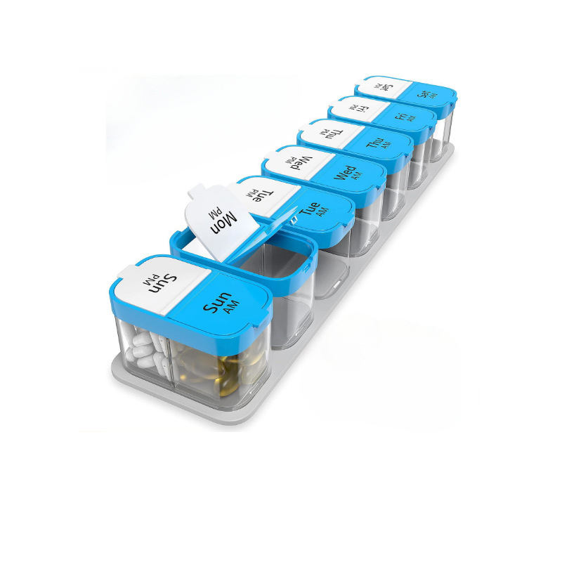 Weekly AM PM Large Capacity Pill Organizer