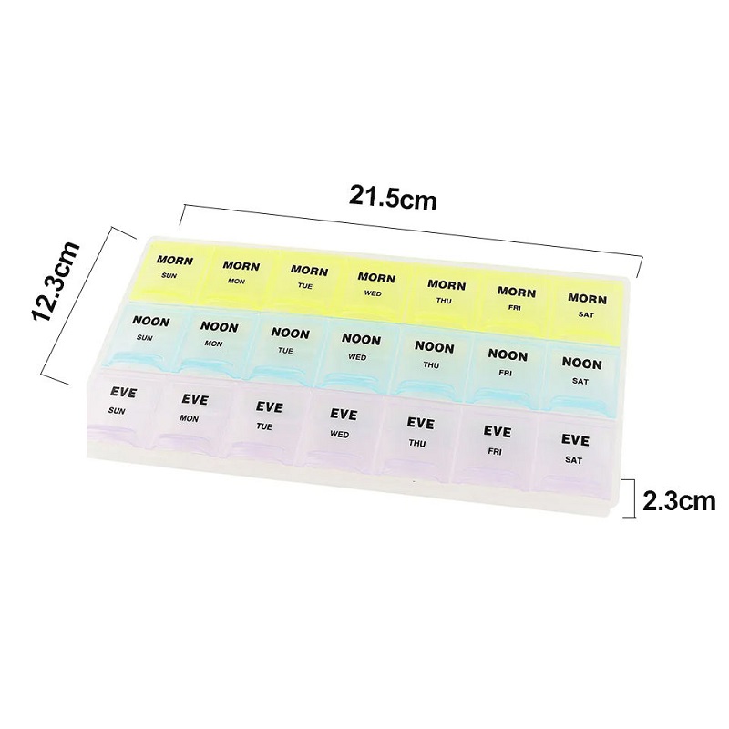 3 Times a Day Weekly Pill Organizer