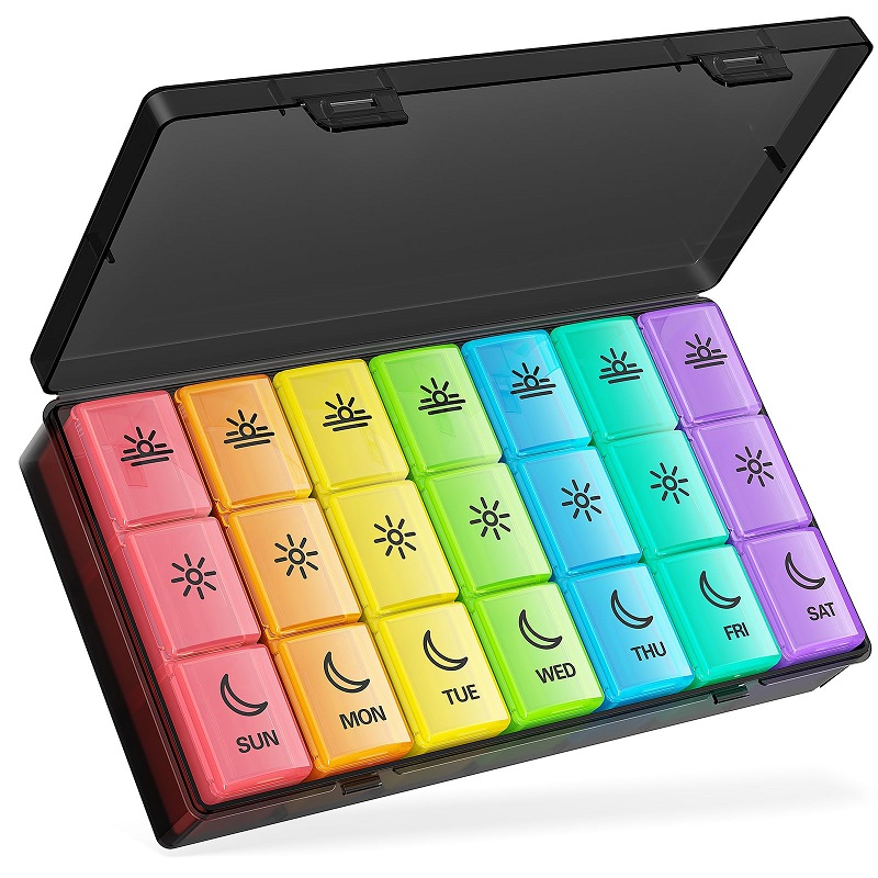 3 Times a Day Weekly Pill Organizer