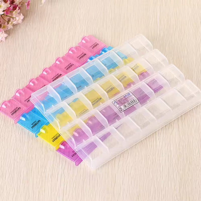 4 Times a Day Weekly Pill Organizer