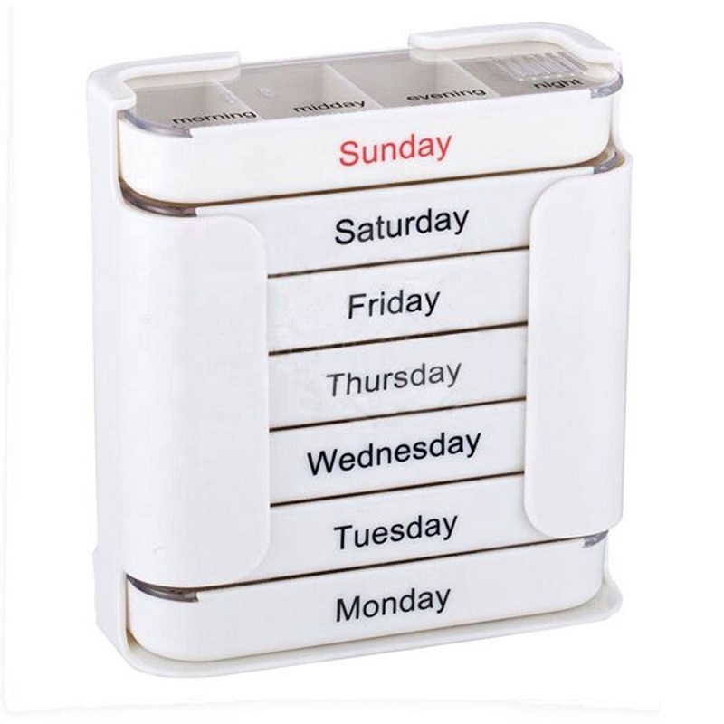 Removable Travel Weekly Pill Organizer