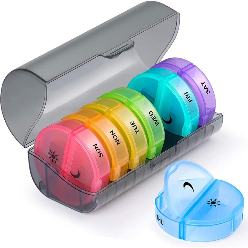 Removable Travel Weekly Pill Organizer