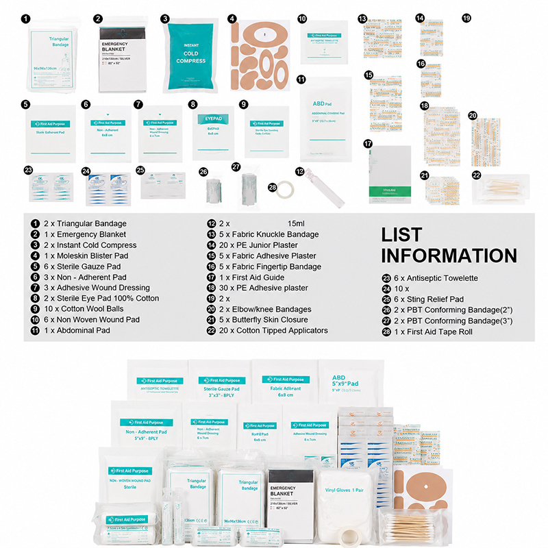 First Aid Kit Refills Bulk Medical Supplies